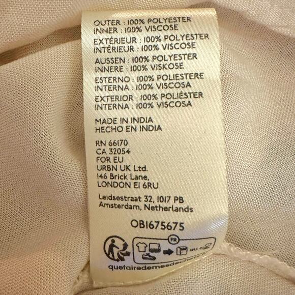 Free People See It Through Dress in Tea Combo Size Large Bohemian Boho Floral - Picture 16 of 16